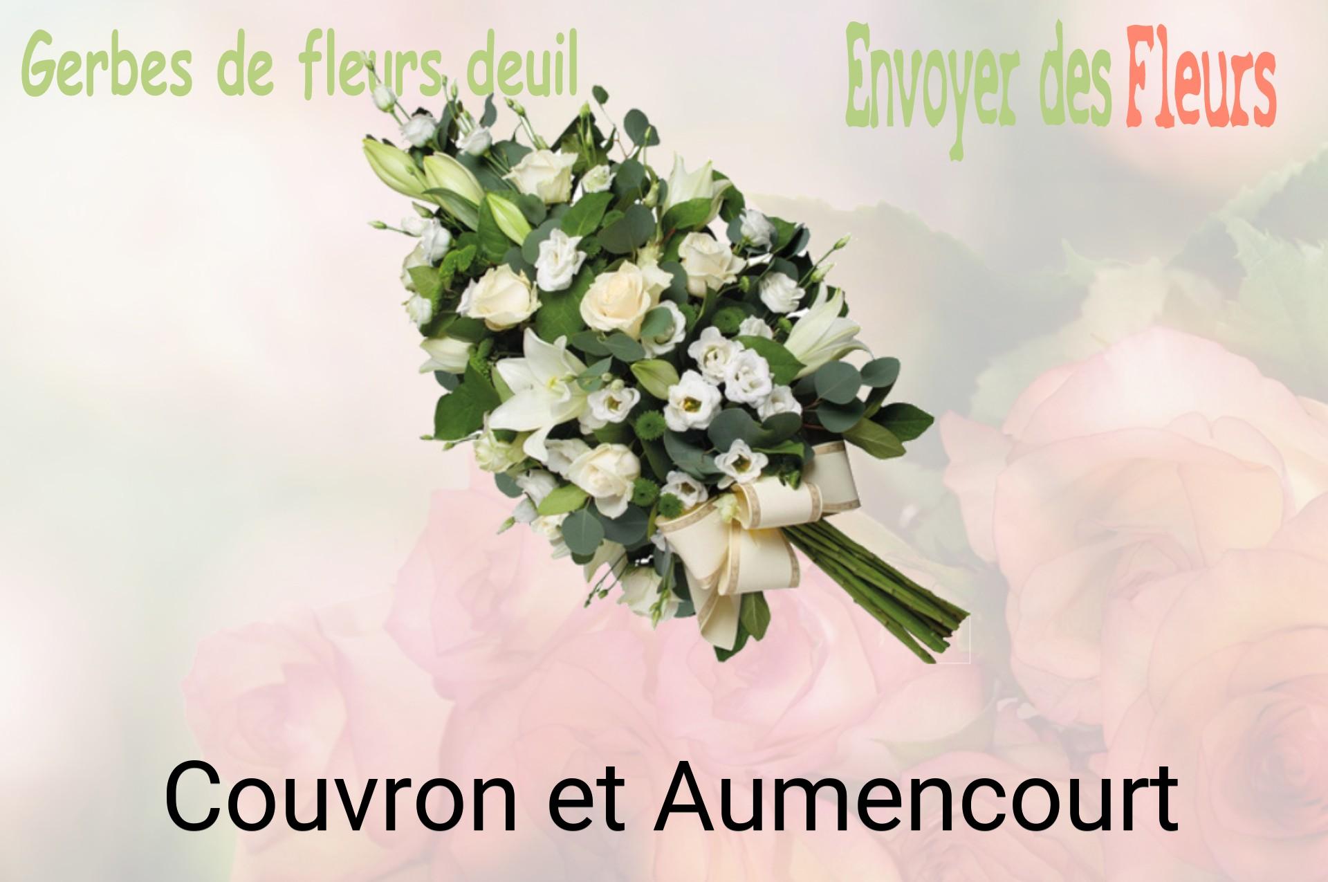 Gerbe de fleurs de deuil livrée à Couvron-et-Aumencourt